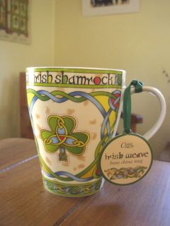 The Irish Shamrock from Clara Irish Weave, Bone China Mug