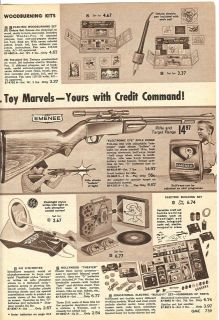   Vintage Emenee Toy Rifle Gun and Target Range Catalog Ad/Advertisement