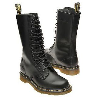   DR MARTENS 1914 BLACK SMOOTH BOOT ALL SIZES NEW 14 EYELET HOLE UNISEX