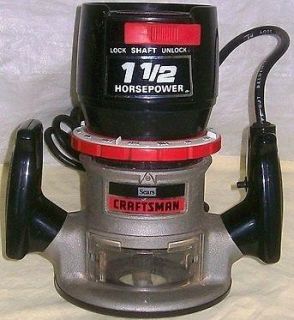 CRAFTSMAN 1 1/2 HP FIXED BASE ROUTER, Model 315.17491 (lot 70)