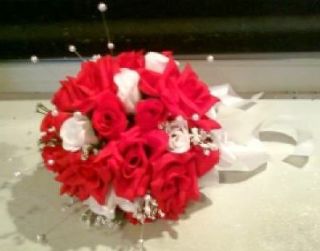 Bridal Bouquet Hand Wrapped Complete Set Sale $80.00