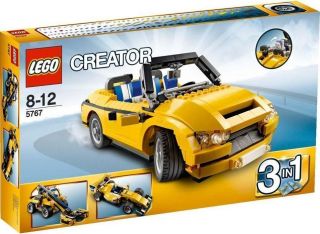Lego Creator 5767 Cool Cruiser 3 in 1 Set, Race Car and Telehandler 