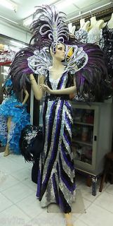   C025s Samba Vegas Pageant Parade Drag Carnival Rio Costume Set XS XL
