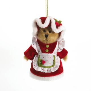 Boyds Bears Lil Mrs. Kringlebeary ~ Santas Workshop Hanging Ornament 