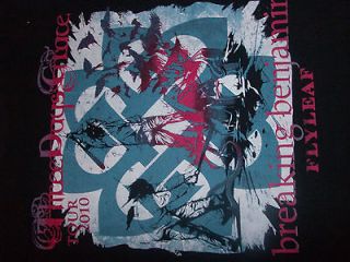 Three Days Grace 2010 Tour Breaking Benjamin Concert T Shirt Size 