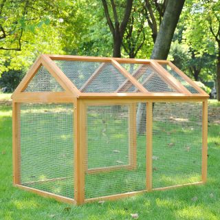   Run Backyard for Chicken Coop Poultry Cage Hen House Rabbit Hutch