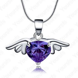   White gold Plated Use Swarovski Crystal Tinkerbell Pendant Necklace