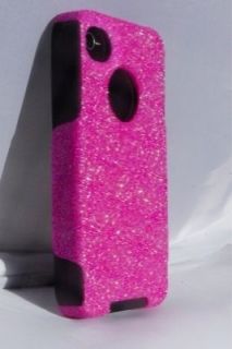   Otterbox Glitter Commuter Case For iPhone 4/4S Bubblegum/Blac​k NEW
