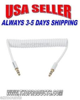  5mm Audio Auxillary Cable   Adapter Cable for Iphone  ( White