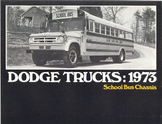 1973 Dodge School Bus Chassis Brochure S600/B300
