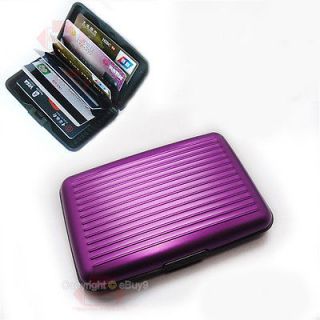   Aluminum Protect Business ID Credit Card Holder Case Wallet Hor0