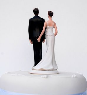 THE LOVE PINCH Bride & Groom Funny Wedding Cake Topper/Sculptu​re 