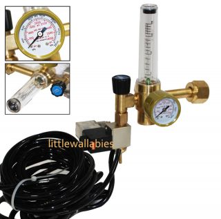 Hydroponics Flow Meter Control Extoic CO2 Injection System Regulator 