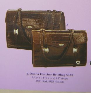 BRAND NEW BRIGHTON Briefbag/Briefcase, Italian leather in rich brown 