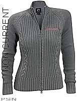 SKI DOO WOMENS CABLE KNIT SWEATER NEW GRAY 453326