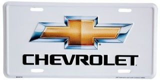 Chevrolet Bowtie Metal Embossed License Plate #50144