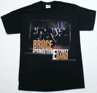 BRUCE SPRINGSTEEN E Street Band T Shirt Black Rock & Roll Music NWOT