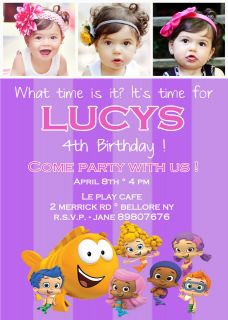 Bubble Guppies Birthday Party Invitation. YOU PRINT