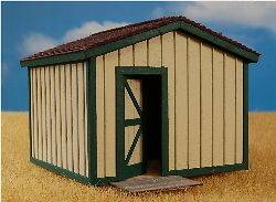   Building Kit O Scale Storage Shed #31391 Very Nice Laser Cut Kit