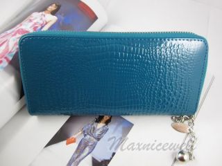   PU Leather Wallet Clutch Croco Stamp Purse Long Handbag Lady Bag