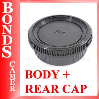 Body + Rear Lens Cap for Pentax PK K20D K10D K200D K100