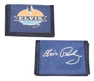 Elvis Presley Signature Logo Canvas Wallet With Coin Pocket   New 