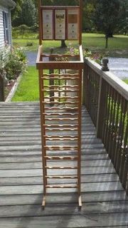 An ANTINORI, solid wood, freestanding, 36 bottle wine rack