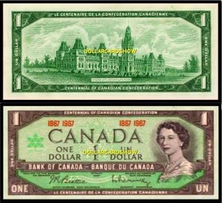 CANADA 1967 CANADIAN EXPO CENTENNIAL BEATTIE   RASMINSKY $1 DOLLAR 