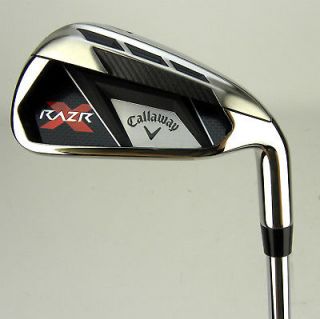 NEW 2011 Callaway Golf Razr X Iron Set Steel 4 AW Uniflex Right Hand 