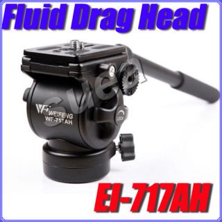 Pro Video Camera Tripod Action EI 717AH Fluid Drag Head