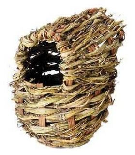   FINCH COVERED TWIG NEST FOR SMALL BIRDS BIRD BED BREEDING PURPOSES