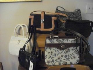   LOT OF 6 Purses handbags NEW Kaela Carryland Abercrombie St Johns Ba