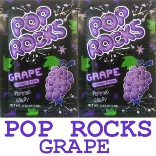 POP ROCKS POPPING CANDY GRAPE 24 .33 Ounce (9.5g) Packs