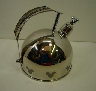 Disney Mickey Mouse Tea Kettle Pot Stainless Steel Excellent