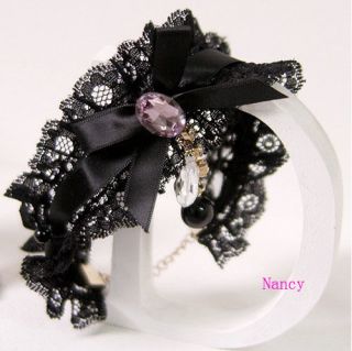 New Korea Princess Lace Pet Dog Cat Collar Necklace Sweet Bow Necklace 