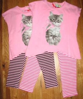 Baby Girl Top and Legging Set with a Cute Kitten Picture 6 12m 12 18m 