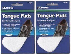 FELT TONGUE PADS Cushion for Shoes Self Adhesive New