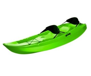   10 ft Manta Plastic Tandem Kayak / Canoe with Backrests (90116, Green
