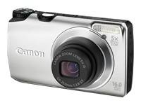   WITH CHARGER Canon PowerShot A3300 IS 16.0 MP Digital Camera   Silver