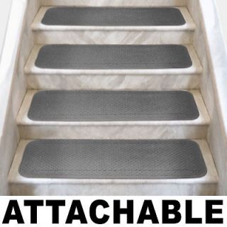 Set of 12 ATTACHABLE Carpet Stair Treads 6x23.5 BRONZE GOLD runner 