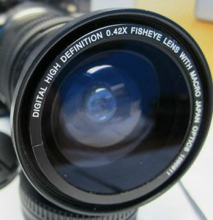   Fisheye Macro Lens HD Canon Eos Digital Rebel t3 t3i T2i 1100d 3pcs
