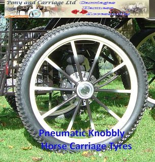 Horse Carriage Rubber Tyre for Cart Gig Pneumatic Wheels Many Sizes