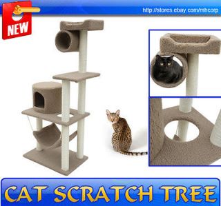 New Cat Tree Condo Post Cat Scratcher Kitty Tower Toy Pet Furniture