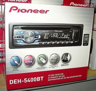 PIONEER CD  CAR RECEIVER PLAYER BLUETOOTH USB AUX DEH 5400BT NEW 