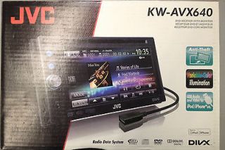 JVC KW AVX640 Car DVD Player BRAND NEW