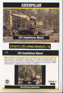   AMPHIBIOUS MOUNT Heavy Truck 1994 Caterpillar Earth Movers CARD