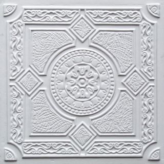 303 White Faux TIN PVC Ceiling Tiles Tin Alternative