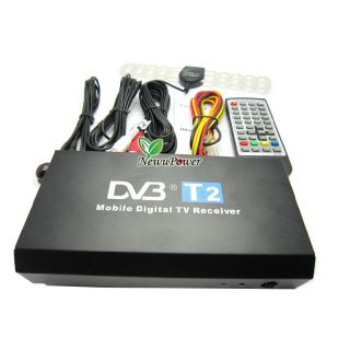 Car DVB T2 MPEG4 Digital TV tuner HD Receiver 40km/h speed maximum For 