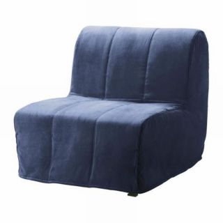 New IKEA LYCKSELE Chair Bed SLIPCOVER Cover HENAN BLUE Henån