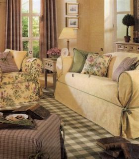WAVERLY Slipcover Loose Cover SEWING PATTERN Sofa/Chair
